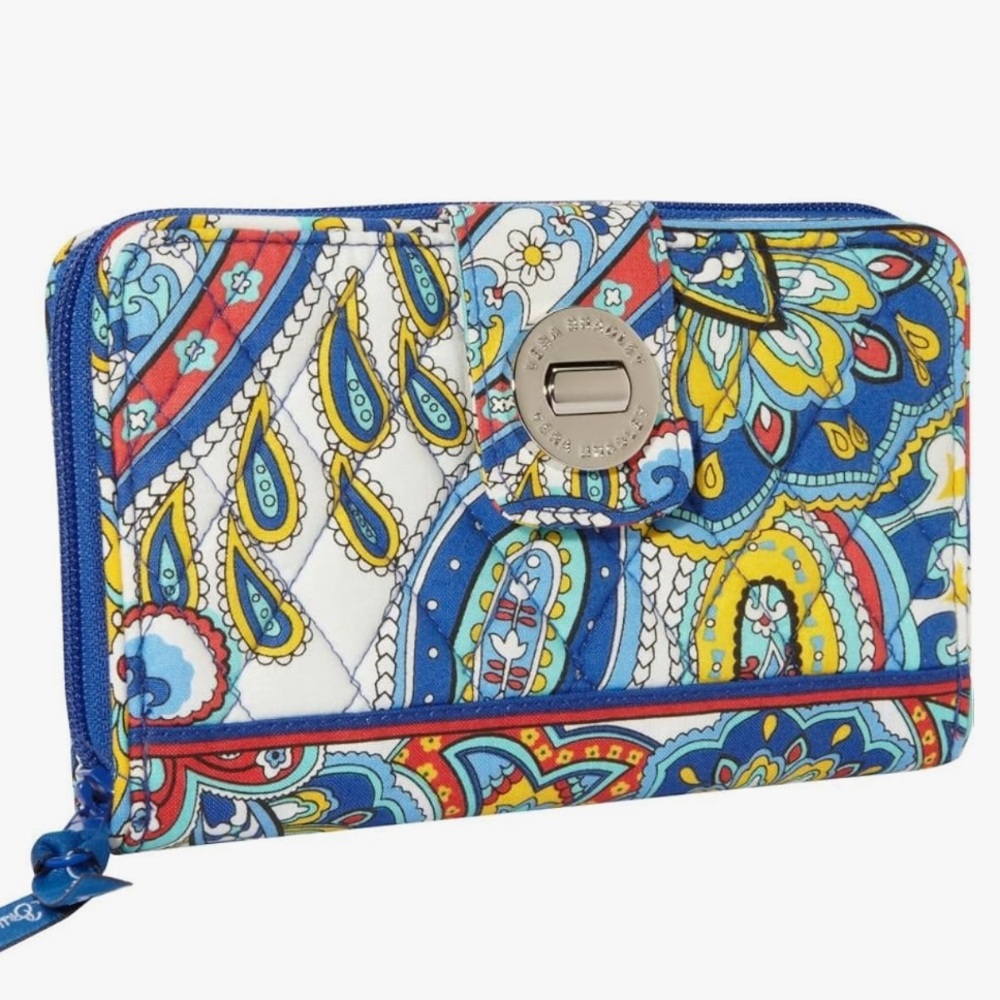 Vera Bradley Turn Lock Wallet (Marina Paisley)